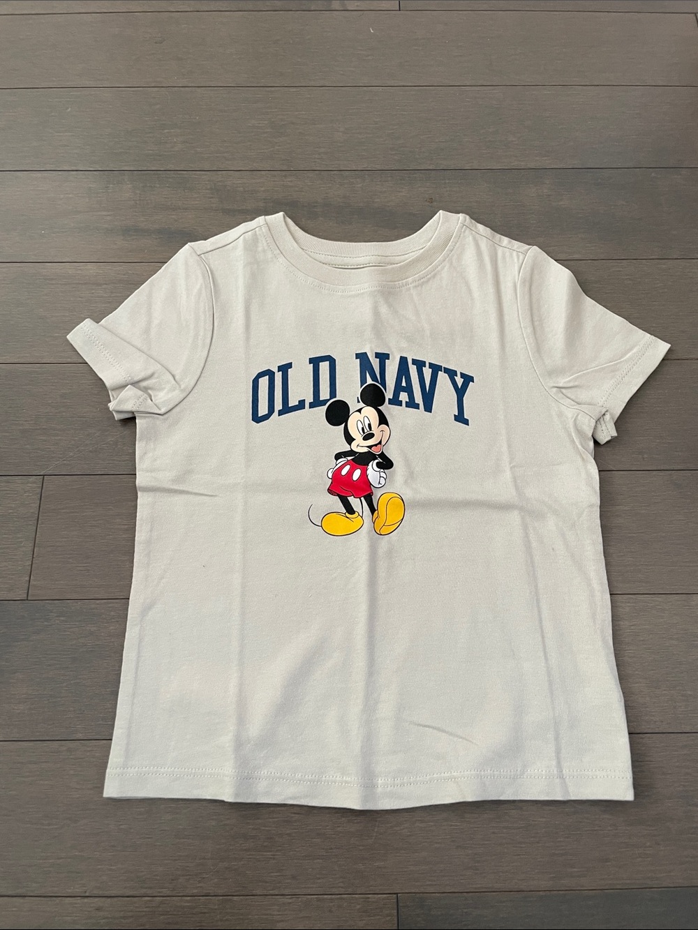 Old Navy White Tee with Mickey Mouse Graphic